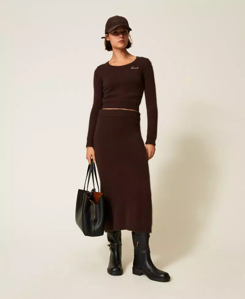 ΠΟΥΛΟΒΕΡ ΑΠΟ ΑΝΓΚΟΡΑ ΜΕ ΚΑΡΦΙΤΣΑ TWINSET MILANO