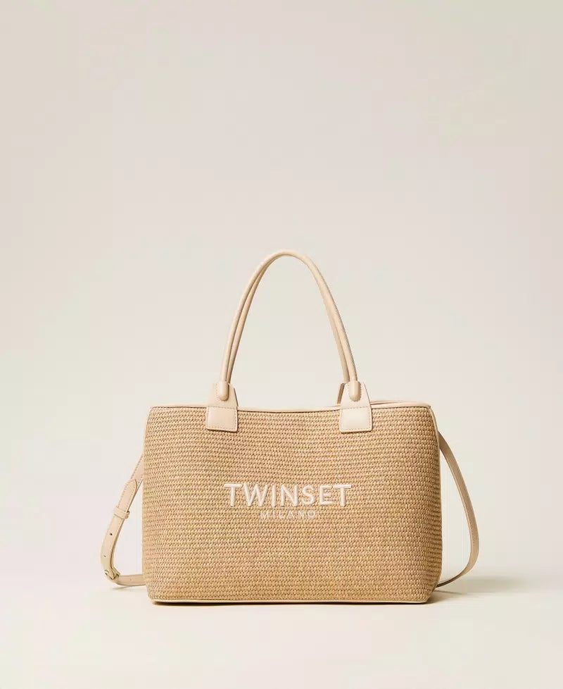 ΨΑΘΙΝΗ ΤΣΑΝΤΑ SHOPPER TWINSET