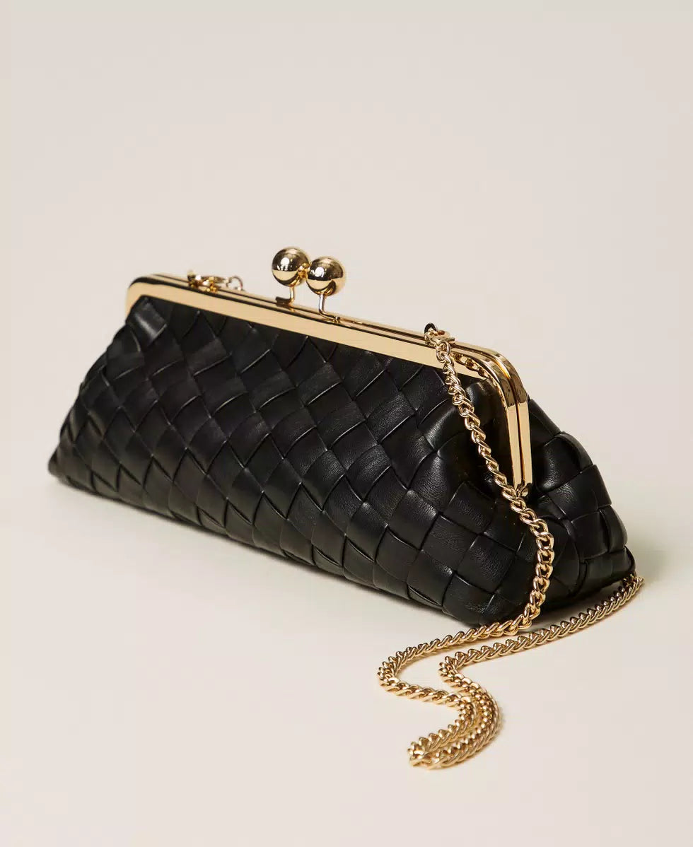 ΧΕΙΡΟΠΟΙΗΤΗ ΤΣΑΝΤΑ CLUTCH (BLACK) TWINSET