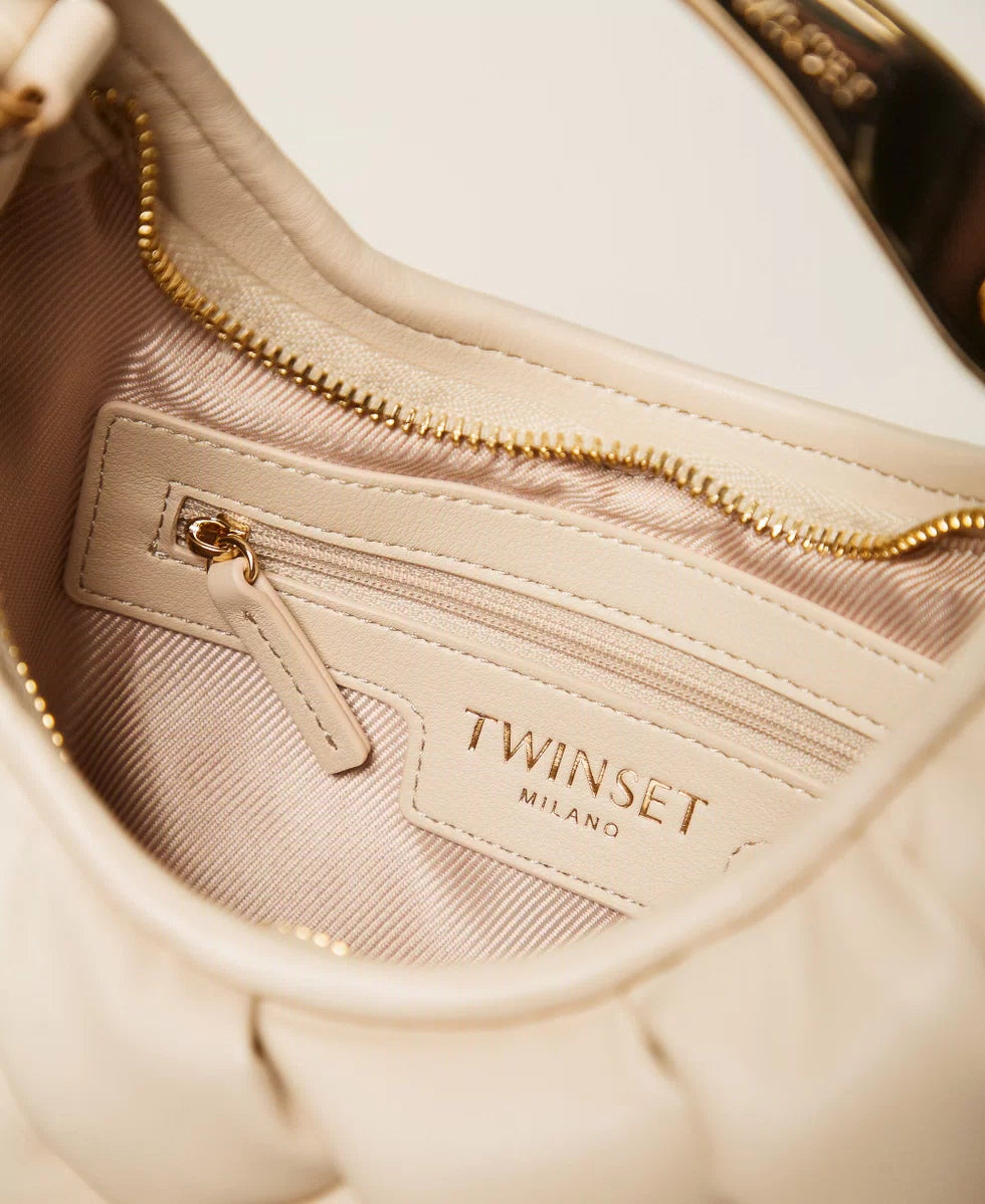 ΧΕΙΡΟΠΟΙΗΤΗ ΤΣΑΝΤΑ ΠΛΕΚΣΟΥΔΑ "CROISSANT" TWINSET