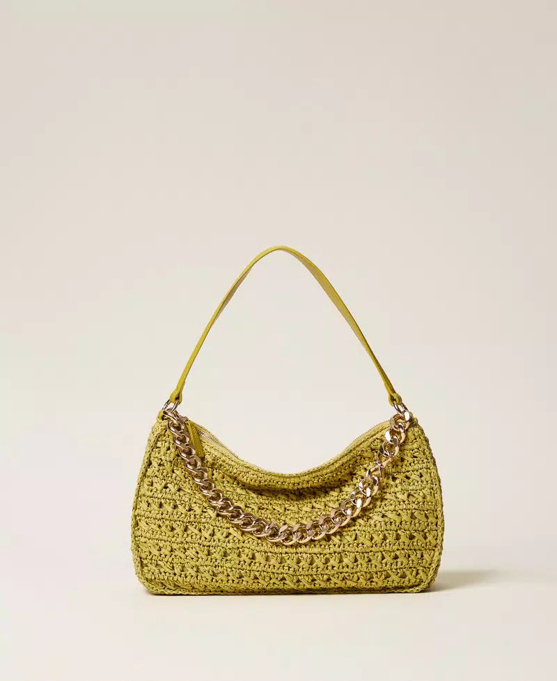 ΜΕΓΑΛΗ 'LILIAN' ΜΑΚΡΑΜΕ ΤΣΑΝΤΑ (AVOCADO OIL GREEN) TWINSET
