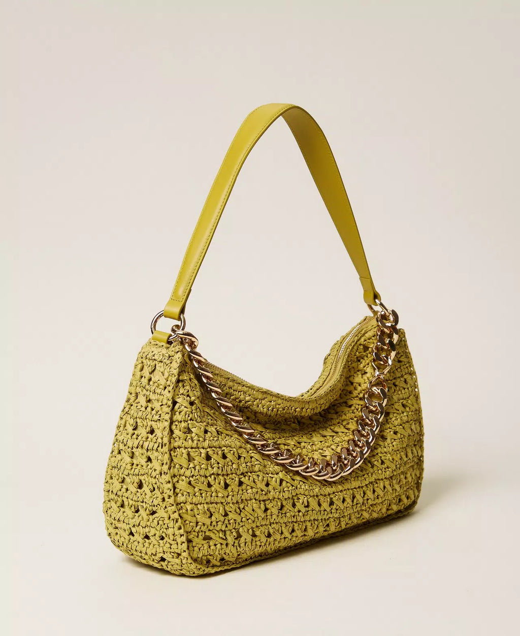 ΜΕΓΑΛΗ 'LILIAN' ΜΑΚΡΑΜΕ ΤΣΑΝΤΑ (AVOCADO OIL GREEN) TWINSET