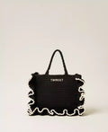 ΜΑΚΡΑΜΕ SHOPPER ΤΣΑΝΤΑ ΩΜΟΥ ΜΕ ΒΟΛΑΝ L TWINSET