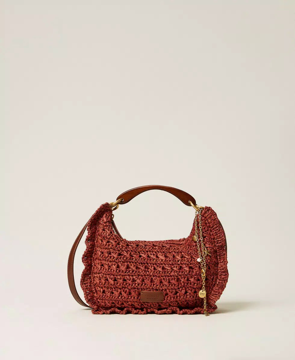 'CROISSANT' ΜΑΚΡΑΜΕ ΤΣΑΝΤΑ (HENNA) TWINSET