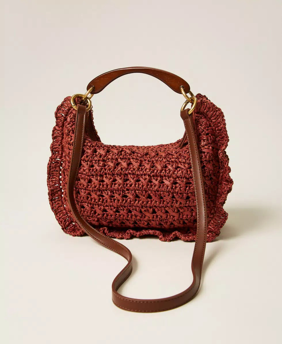 'CROISSANT' ΜΑΚΡΑΜΕ ΤΣΑΝΤΑ (HENNA) TWINSET