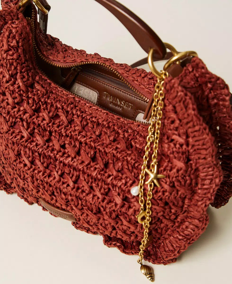 'CROISSANT' ΜΑΚΡΑΜΕ ΤΣΑΝΤΑ (HENNA) TWINSET