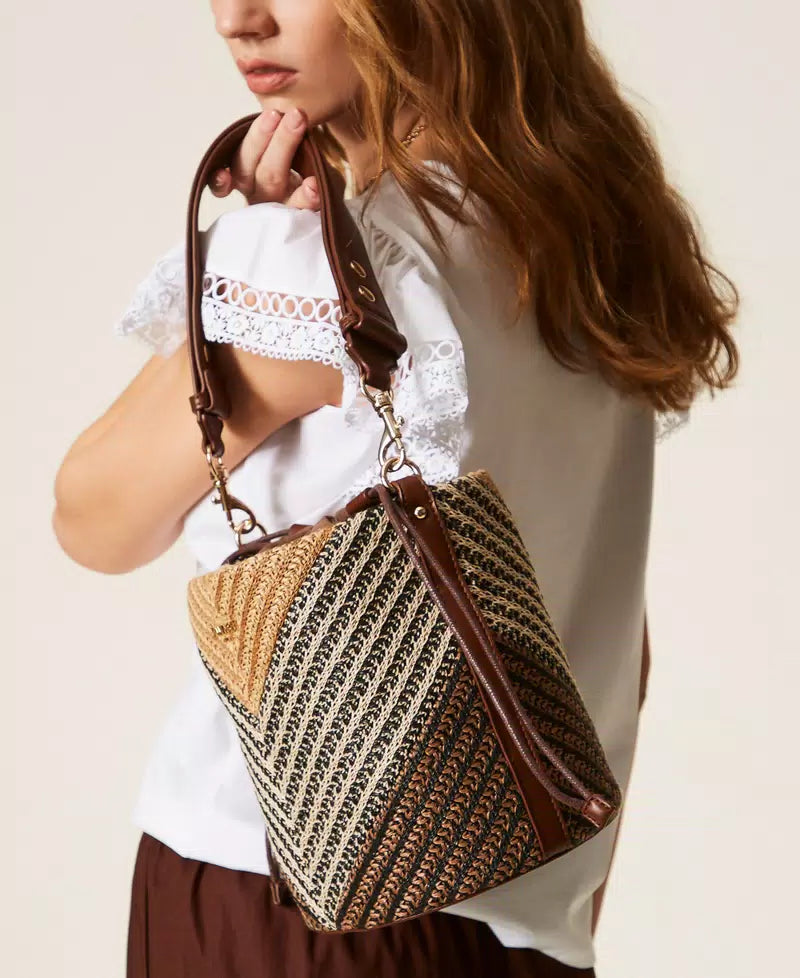 ΤΣΑΝΤΑ ΖΑΚΑΡ  ΑΠΟ RAFIA TWINSET