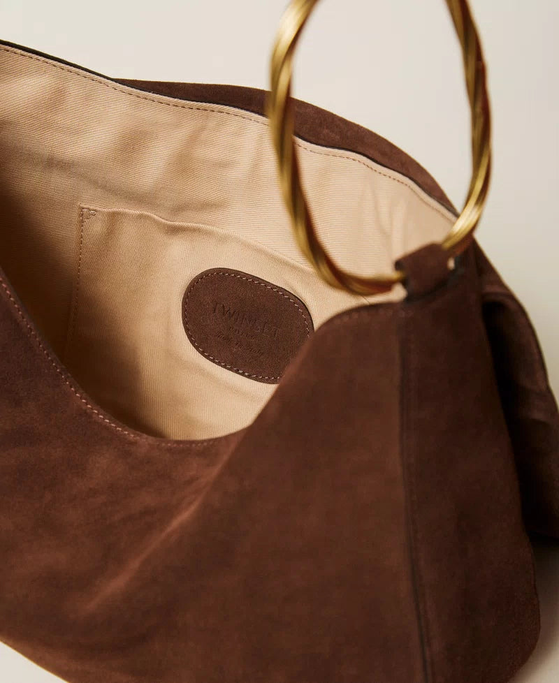 ΜΕΓΑΛΗ ΤΣΑΝΤΑ 'LILIANE' ΑΠΟ ΣΟΥΕΤ ΔΕΡΜΑ (LIQUEUR) TWINSET