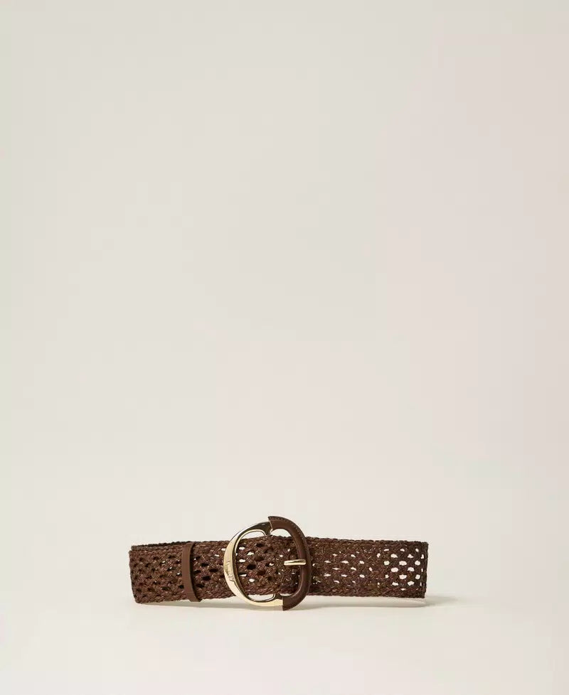 ΖΩΝΗ ΜΕ ΠΛΕΞΟΥΔΑ ΚΑΙ ΜΑΞΙ ΑΓΚΡΑΦΑ (COFFEE) TWINSET