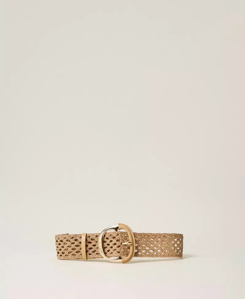 ΖΩΝΗ ΜΕ ΠΛΕΞΟΥΔΑ ΚΑΙ ΜΑΞΙ ΑΓΚΡΑΦΑ (BEIGE) TWINSET