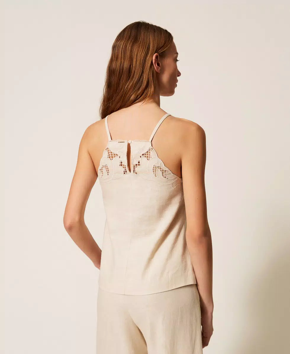 ΛΙΝΗ ΜΠΛΟΥΖΑ ΜΕ ΚΕΝΤΗΜΑΤΑ TWINSET