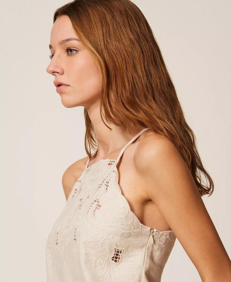 ΛΙΝΗ ΜΠΛΟΥΖΑ ΜΕ ΚΕΝΤΗΜΑΤΑ TWINSET