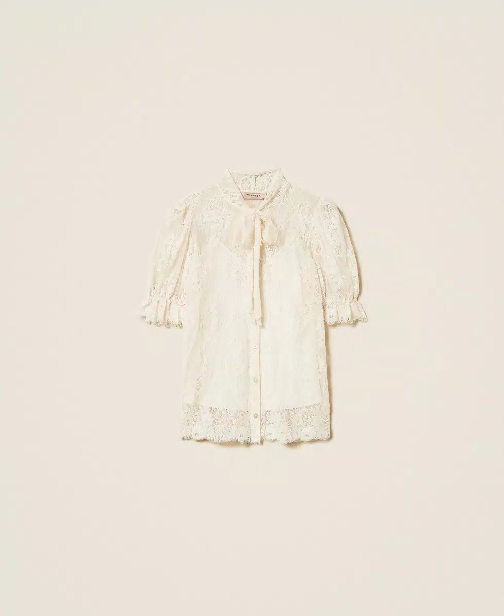 ΠΟΥΚΑΜΙΣΟ ΑΠΟ ΔΑΝΤΕΛΑ TWINSET