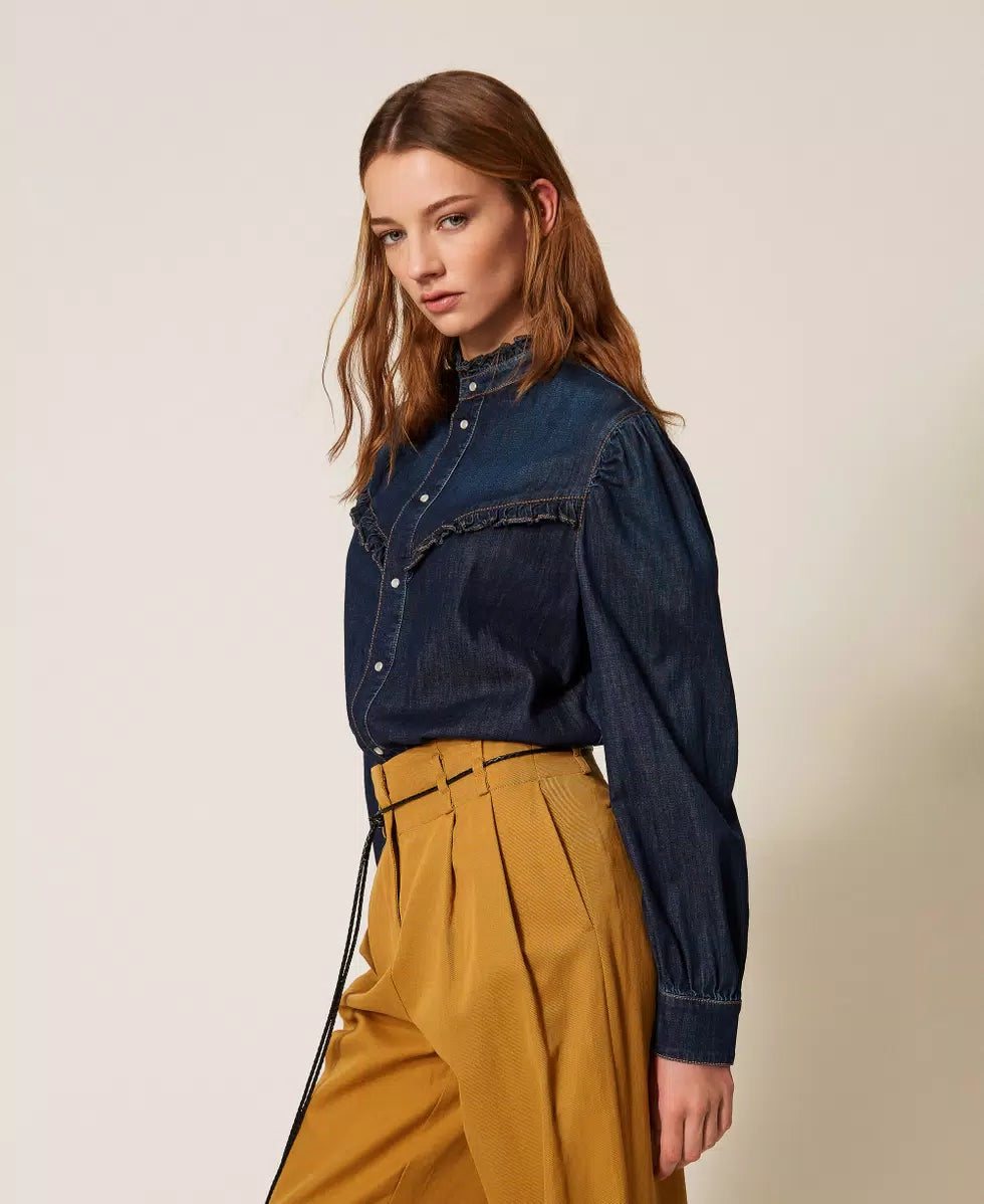 ΤΖΙΝ ΠΟΥΚΑΜΙΣΟ ΜΕ ΒΟΛΑΝ TWINSET