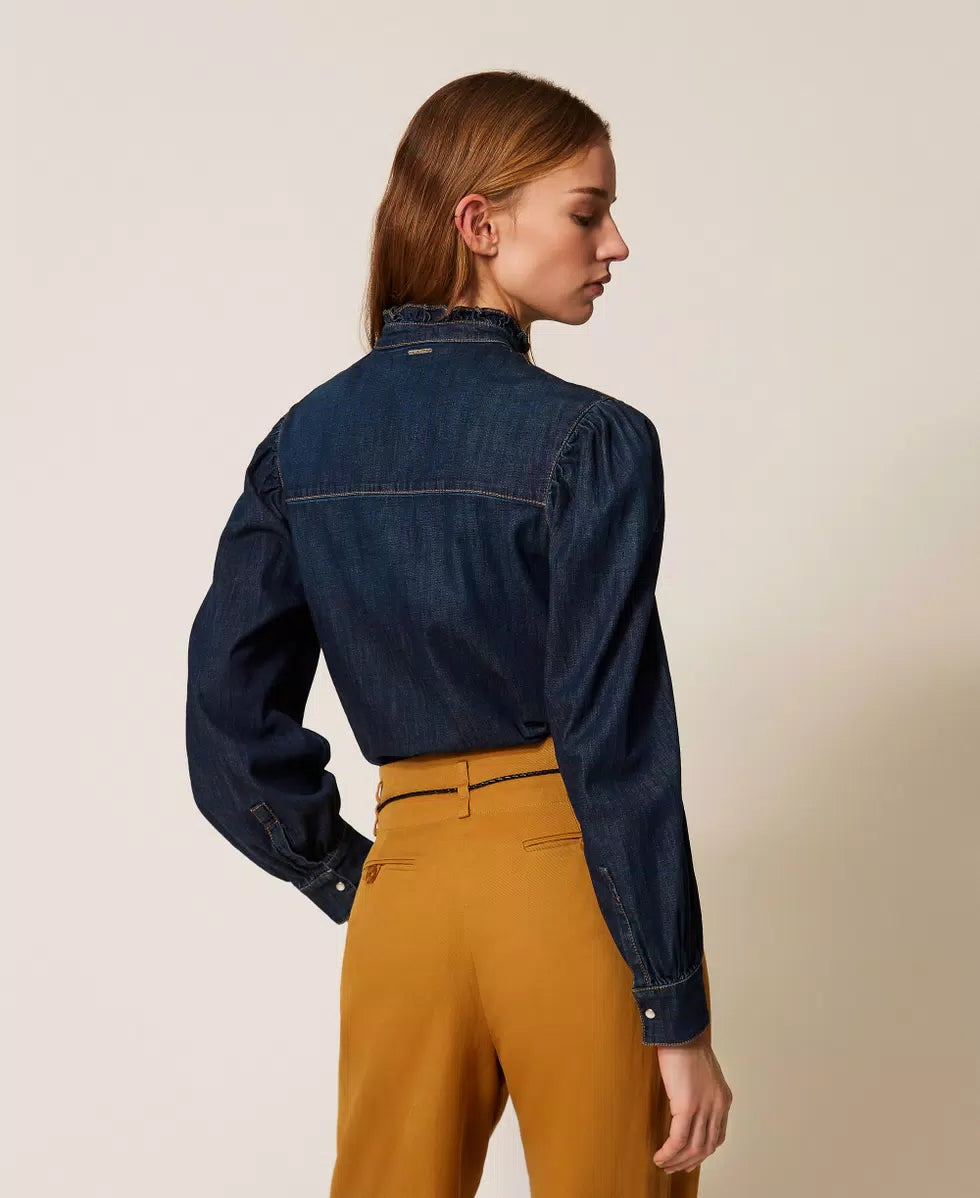 ΤΖΙΝ ΠΟΥΚΑΜΙΣΟ ΜΕ ΒΟΛΑΝ TWINSET