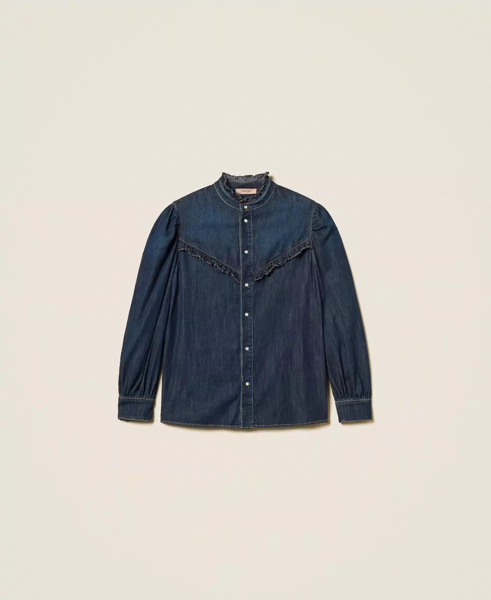 ΤΖΙΝ ΠΟΥΚΑΜΙΣΟ ΜΕ ΒΟΛΑΝ TWINSET