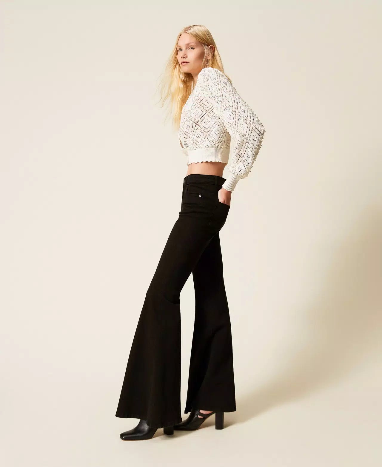 ΤΖΙΝ ΠΑΝΤΕΛΟΝΙ  FLARED TWINSET