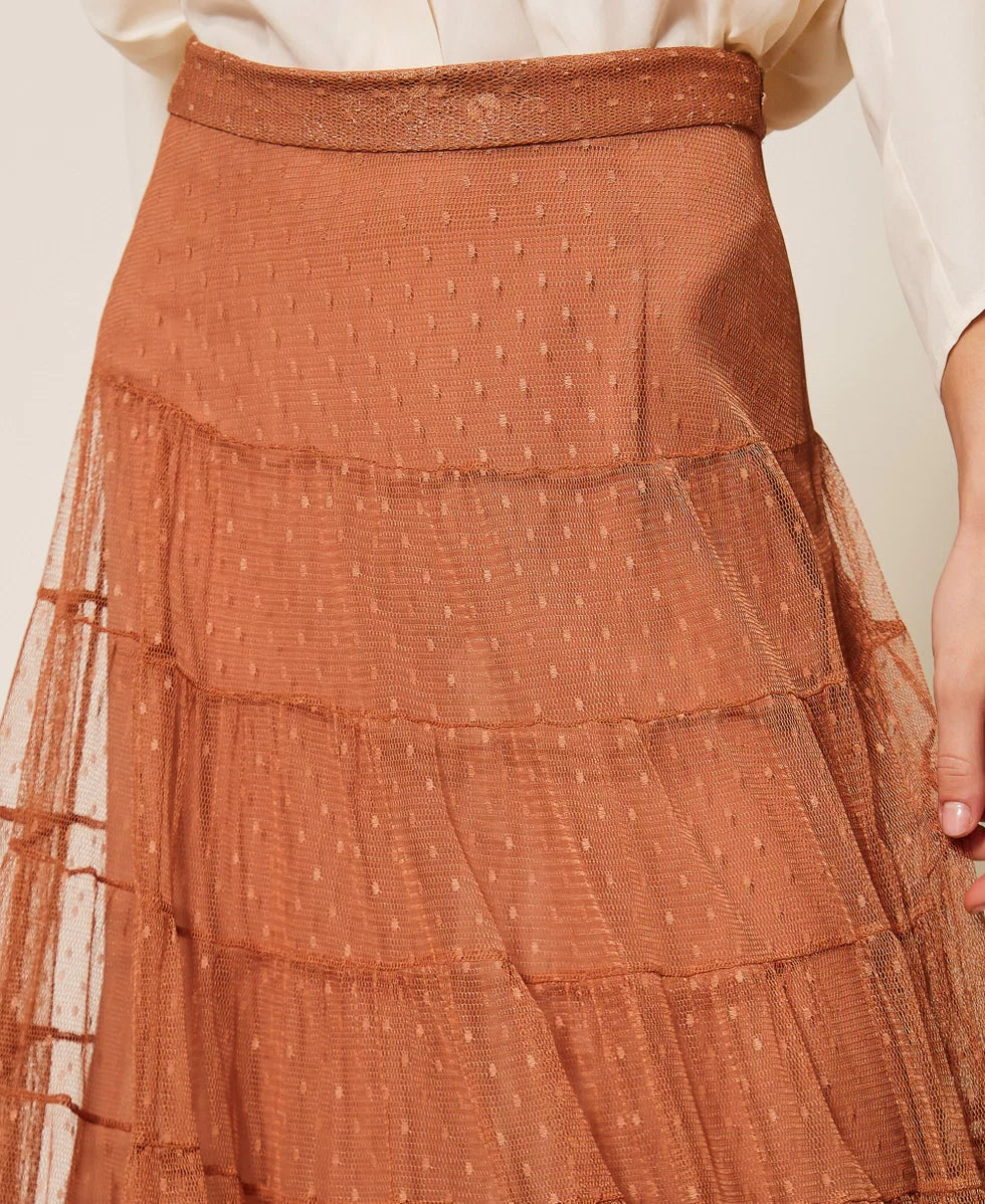 ΜΑΚΡΙΑ ΦΟΥΣΤΑ ΑΠΟ ΤΟΥΛΙ TWINSET