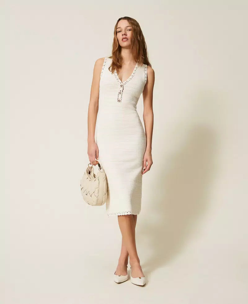 ΜΙΝΤΙ ΠΛΕΚΤΟ ΦΟΡΕΜΑ ΜΕ ΚΡΟΣΕ TWINSET