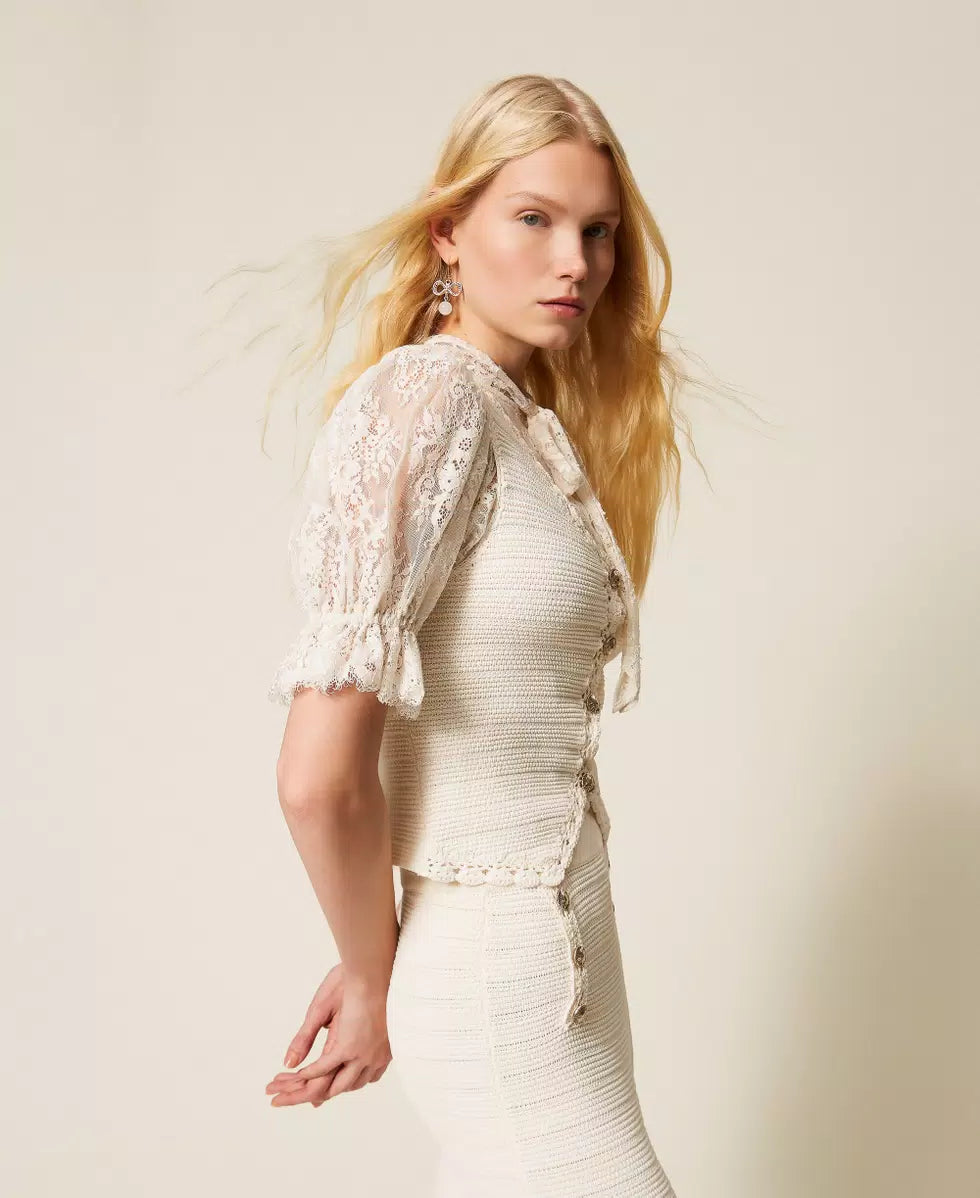 ΠΛΕΚΤΟ ΓΙΛΕΚΟ ΜΕ ΚΡΟΣΕ TWINSET