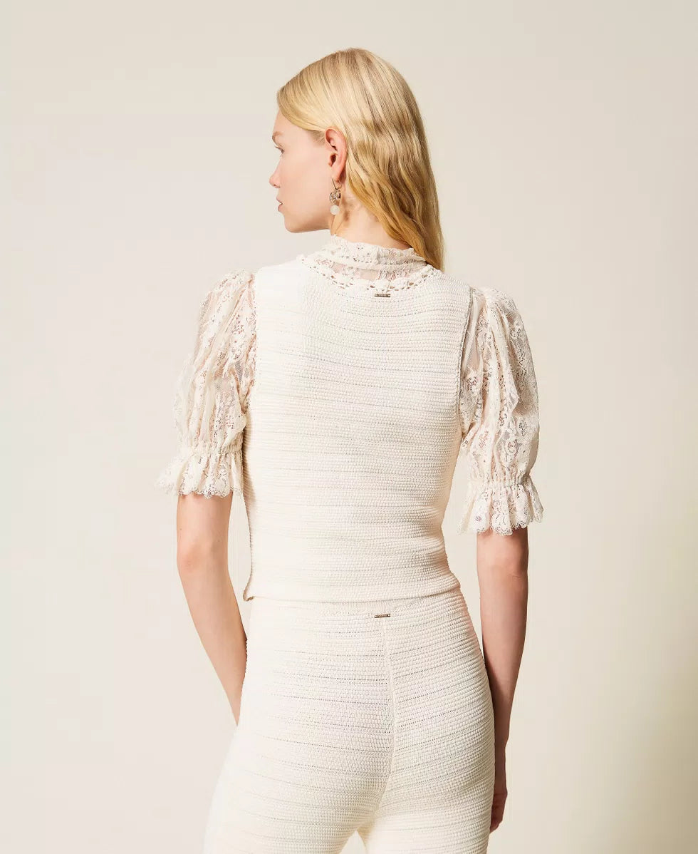 ΠΛΕΚΤΟ ΓΙΛΕΚΟ ΜΕ ΚΡΟΣΕ TWINSET