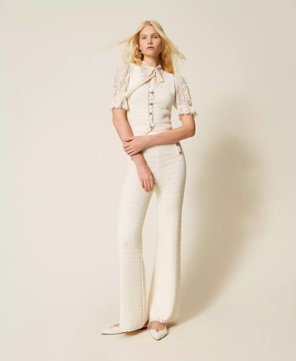 ΠΛΕΚΤΟ ΓΙΛΕΚΟ ΜΕ ΚΡΟΣΕ TWINSET