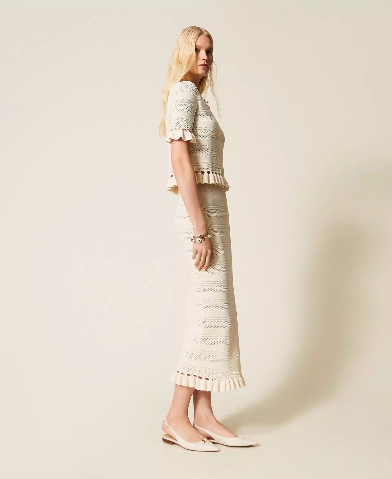 ΠΛΕΚΤΗ ΦΟΥΣΤΑ ΜΕ ΒΟΛΑΝ TWINSET