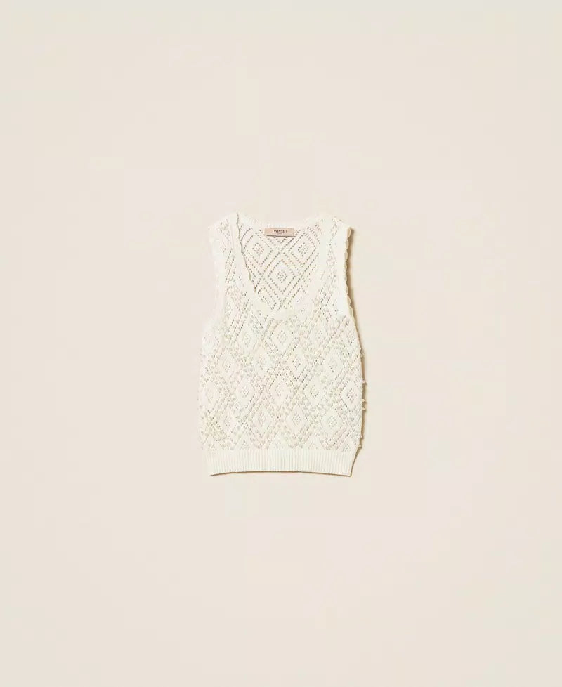 ΠΚΕΚΤΟ ΤΟΠ ΜΕ ΠΕΡΛΕΣ TWINSET