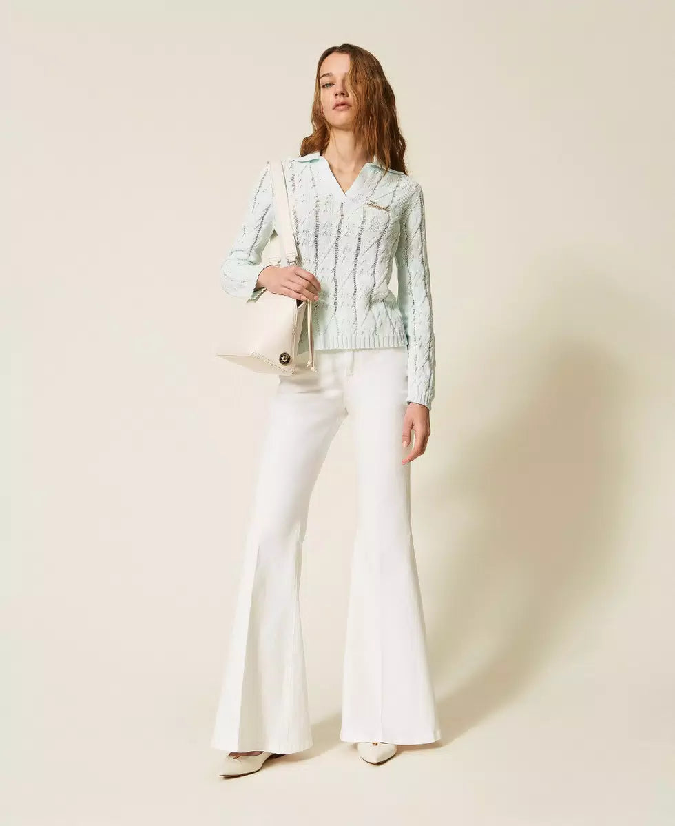 ΠΟΛΟ ΜΠΛΟΥΖΑ ΜΕ ΚΑΡΦΙΤΣΑ TWINSET