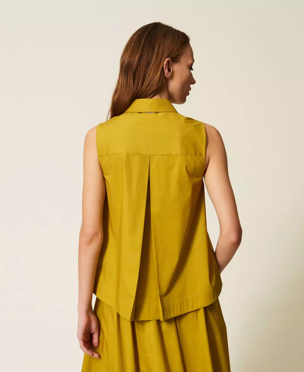 ΠΟΥΚΑΜΙΣΟ ΑΠΟ ΠΟΠΛΙΝΑ ΜΕ ΤΣΕΠΕΣ TWINSET