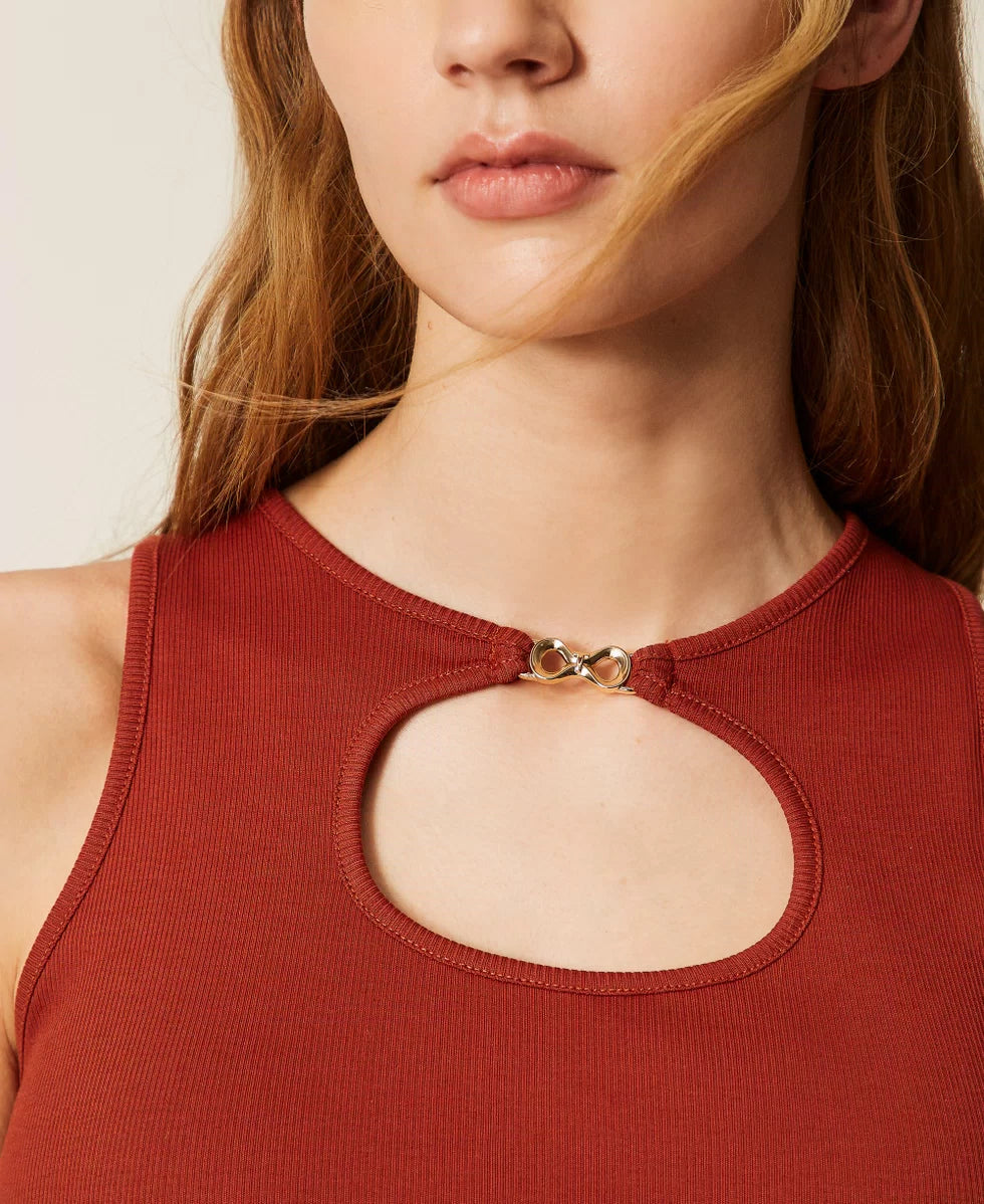 ΒΑΜΒΑΚΕΡΟ ΤΟΠ (HENNA) TWINSET