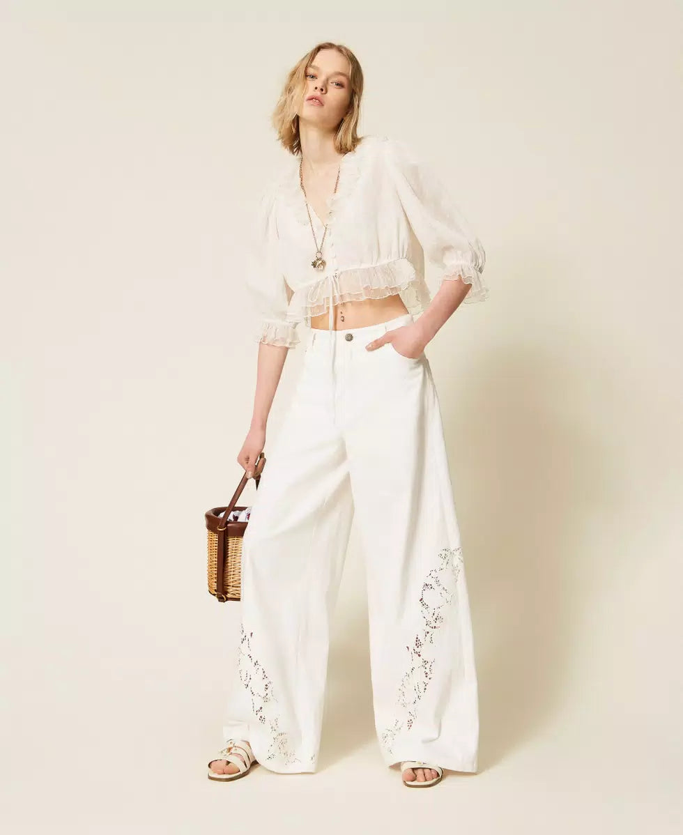 ΤΖΙΝ ΠΑΝΤΕΛΟΝΙ BULL ΜΕ ΚΕΝΤΗΜΑ TWINSET