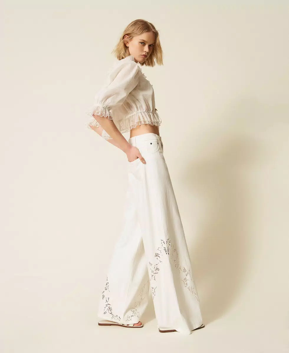 ΤΖΙΝ ΠΑΝΤΕΛΟΝΙ BULL ΜΕ ΚΕΝΤΗΜΑ TWINSET