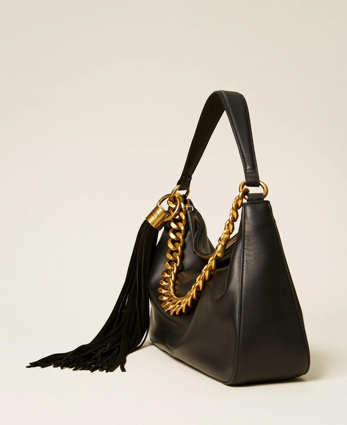 ΜΕΓΑΛΗ ΤΣΑΝΤΑ LILIANE ΜΕ ΦΟΥΝΤΑ (BLACK) TWINSET