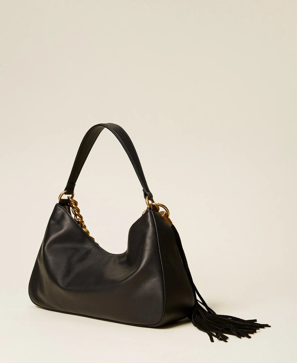 ΜΕΓΑΛΗ ΤΣΑΝΤΑ LILIANE ΜΕ ΦΟΥΝΤΑ (BLACK) TWINSET