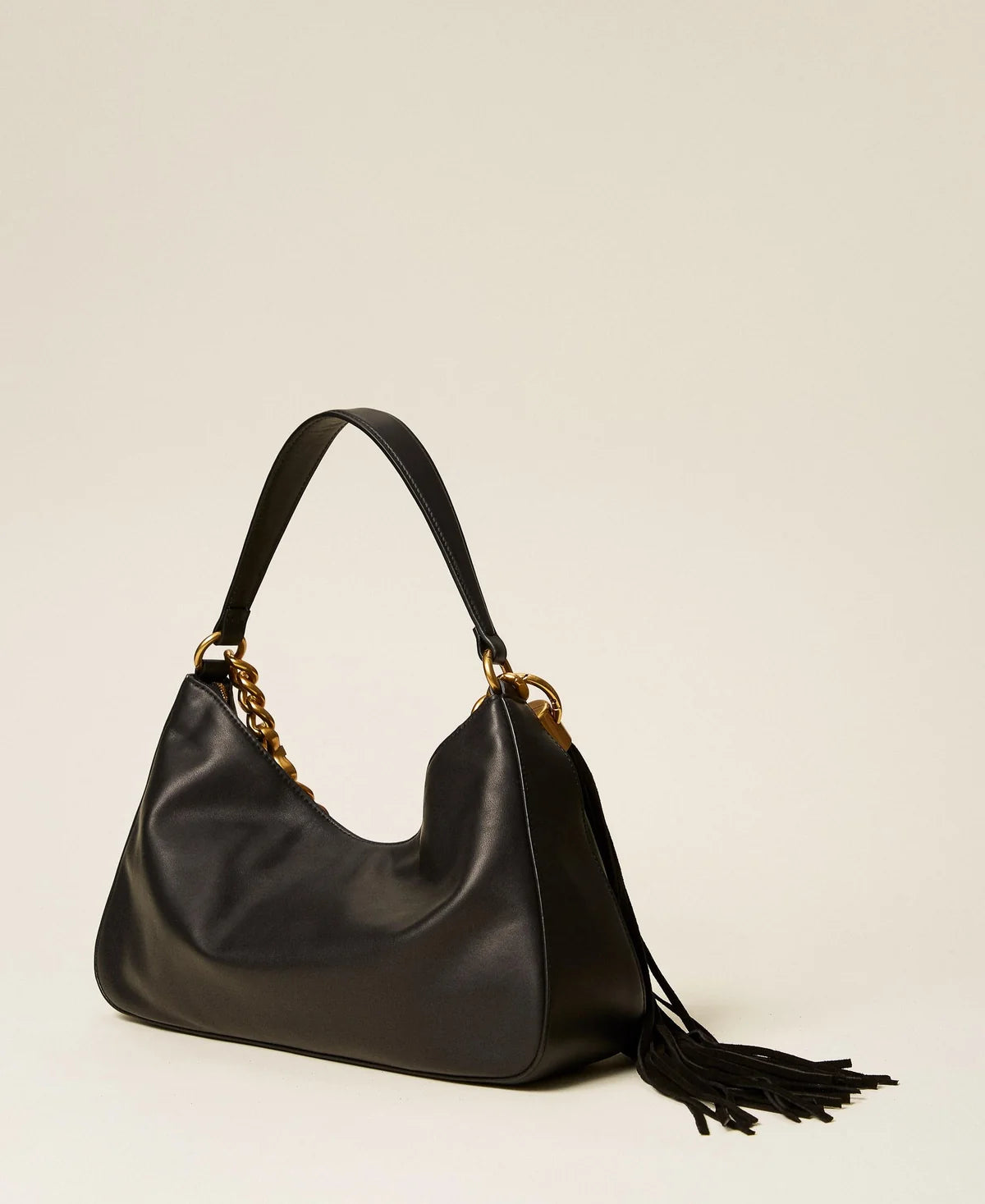 ΜΕΓΑΛΗ ΤΣΑΝΤΑ LILIANE ΜΕ ΦΟΥΝΤΑ (BLACK) TWINSET