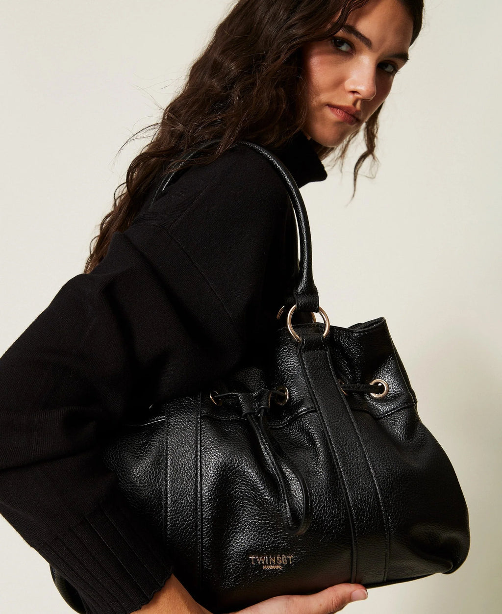 SHOPPER ΜΕΓΑΛΗ ΤΣΑΝΑΤΑ ΜΕ ΣΟΥΡΕΣ TWINSET