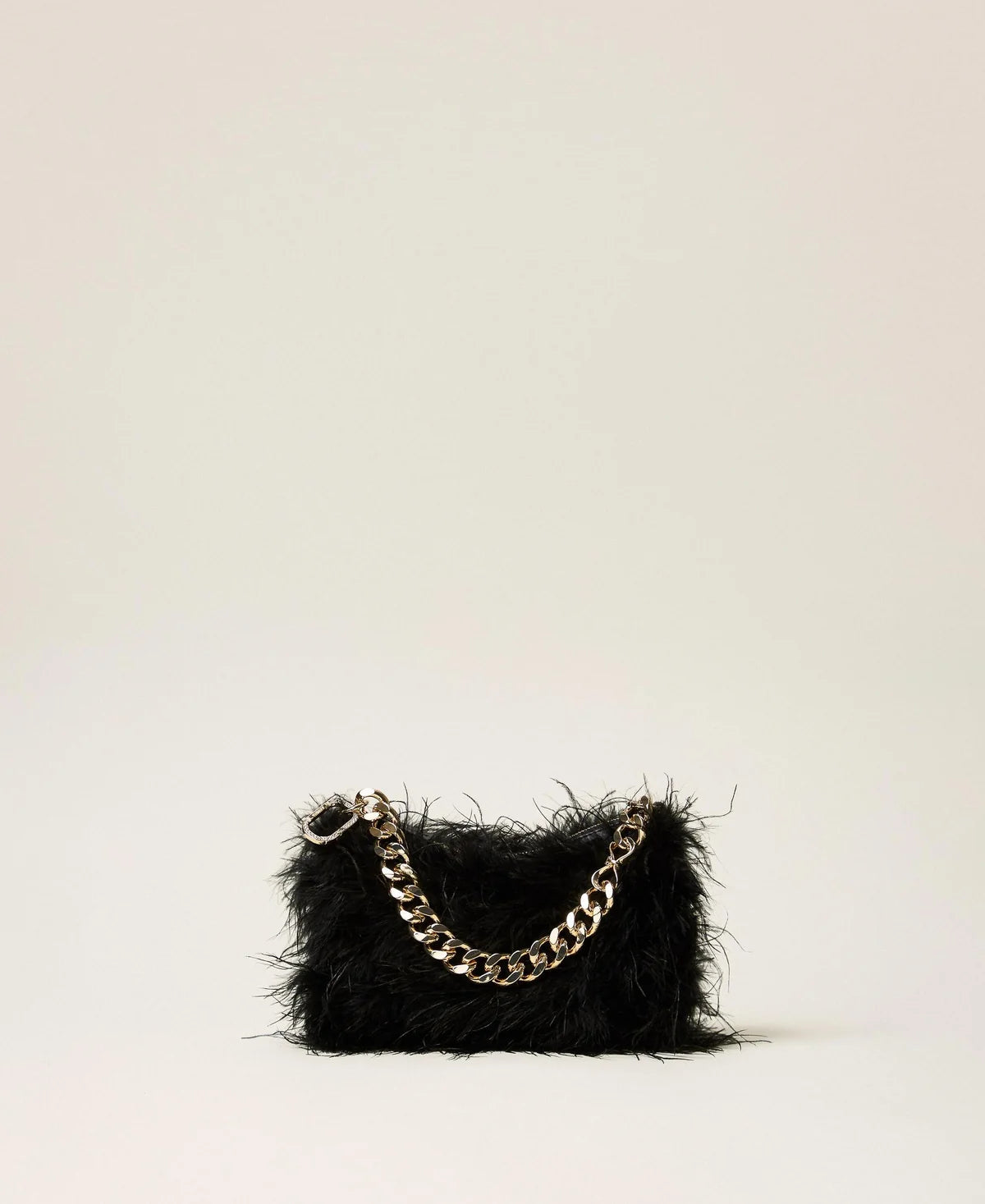 ΣΑΤΕΝ ΤΣΑΝΤΑ LILIANE ΜΕ ΦΤΕΡΑ (BLACK) TWINSET