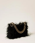 ΣΑΤΕΝ ΤΣΑΝΤΑ LILIANE ΜΕ ΦΤΕΡΑ (BLACK) TWINSET