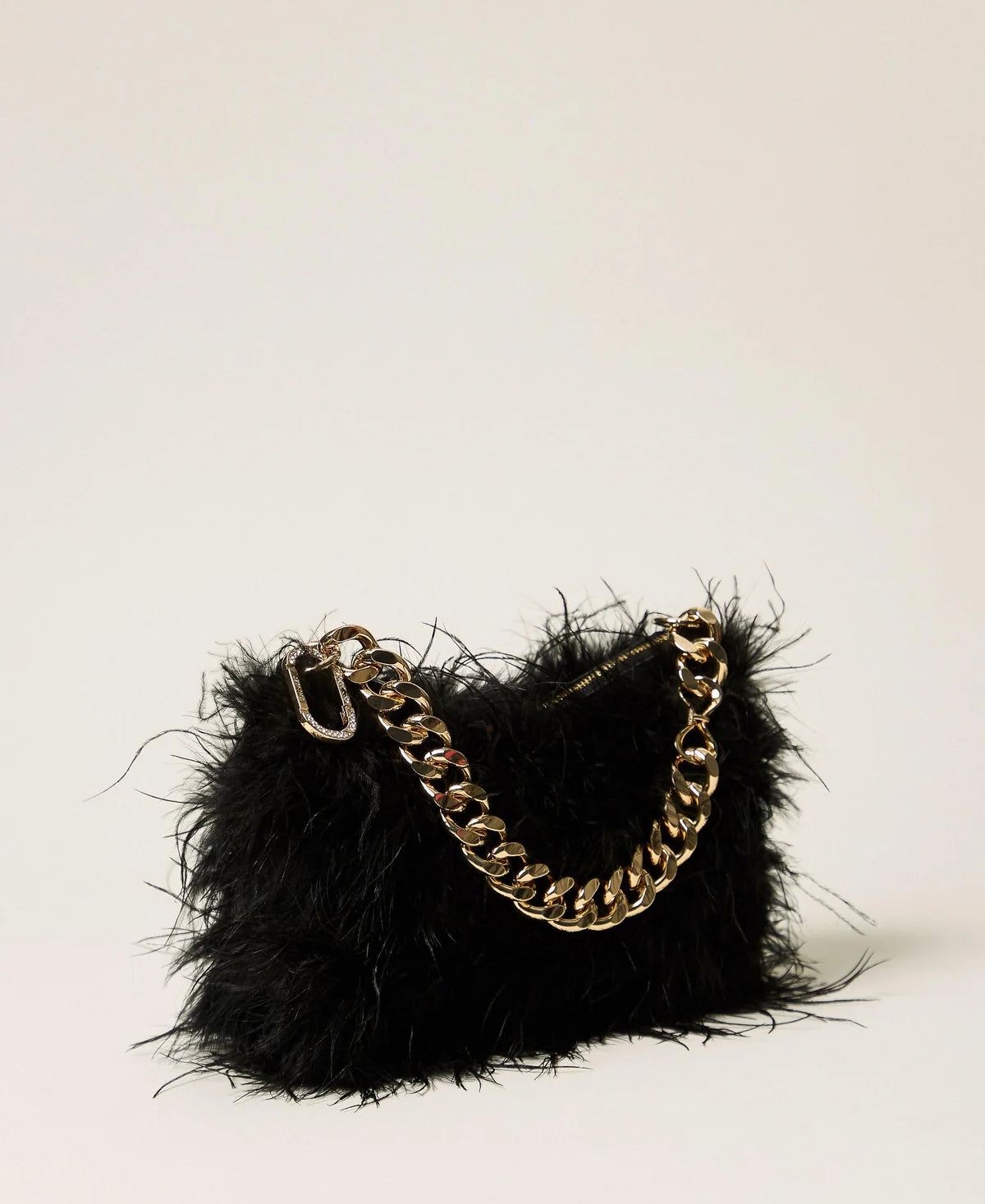 ΣΑΤΕΝ ΤΣΑΝΤΑ LILIANE ΜΕ ΦΤΕΡΑ (BLACK) TWINSET