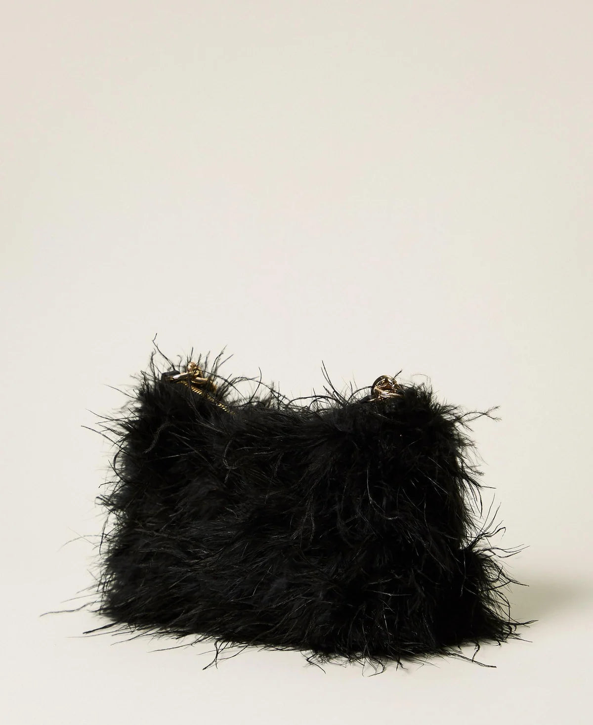 ΣΑΤΕΝ ΤΣΑΝΤΑ LILIANE ΜΕ ΦΤΕΡΑ (BLACK) TWINSET