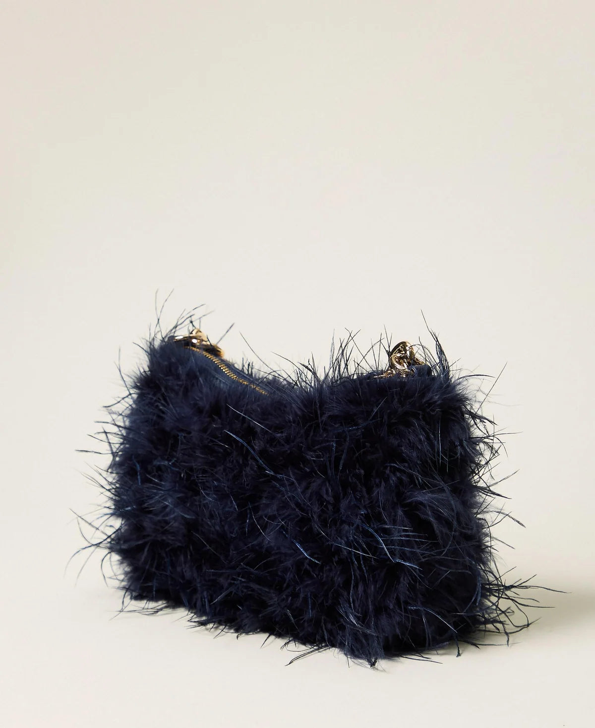 ΣΑΤΕΝ ΤΣΑΝΤΑ LILIANE ΜΕ ΦΤΕΡΑ (BLUE)TWINSET