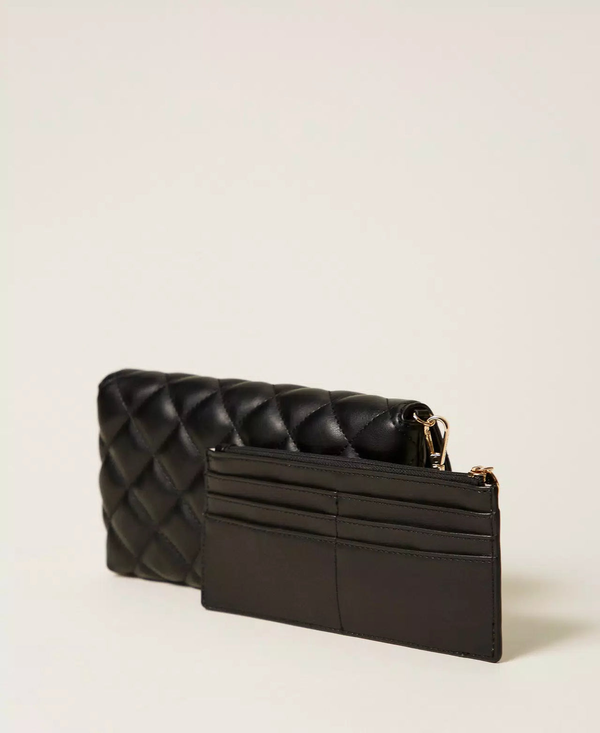 ΤΣΑΝΤΑ / ΠΟΡΤΟΦΟΛΙ ΜΕ ΛΟΓΟΤΥΠΟ (BLACK) TWINSET
