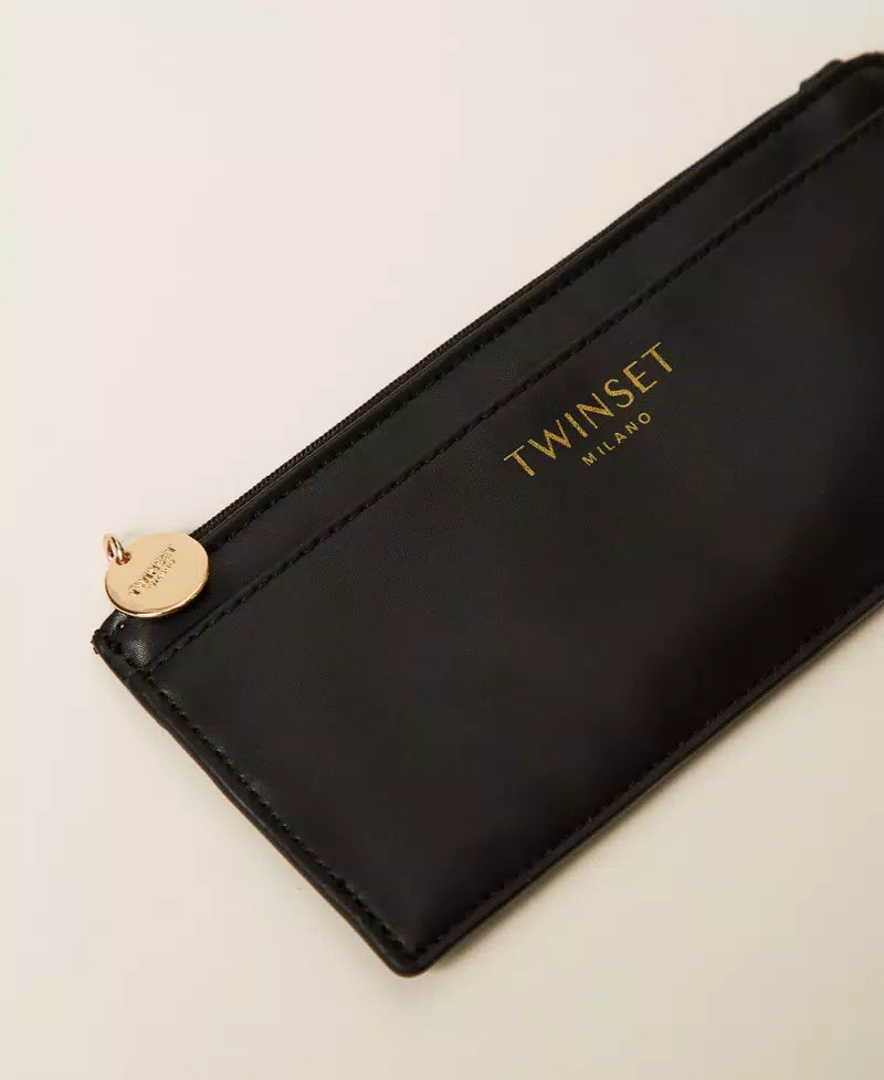 ΤΣΑΝΤΑ / ΠΟΡΤΟΦΟΛΙ ΜΕ ΛΟΓΟΤΥΠΟ (BLACK) TWINSET