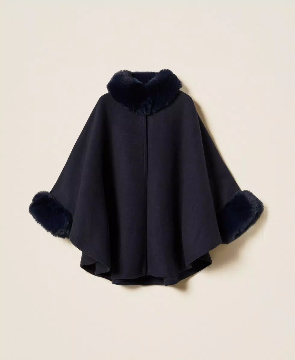ΠΟΝΤΣΟ ΜΕ ΓΟΥΝΑ (BLUE) TWINSET