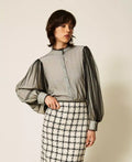 ΠΟΥΚΑΜΙΣΟ CREPE DE CHINE ΚΑΙ ΤΟΥΛΙ TWINSET