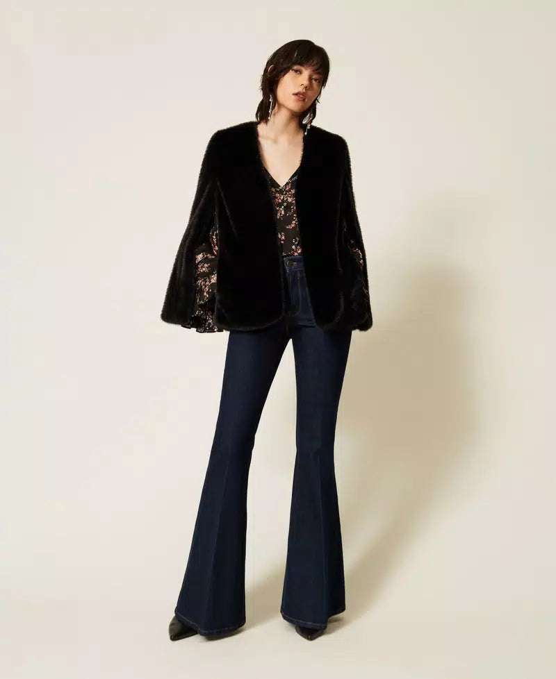ΚΑΠΑ ΑΠΟ FAUX FUR ΓΟΥΝΑ TWINSET