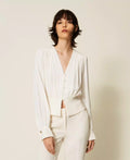 ΚΟΝΤΟ ΠΟΥΚΑΜΙΣΟ CREPE DE CHINE TWINSET