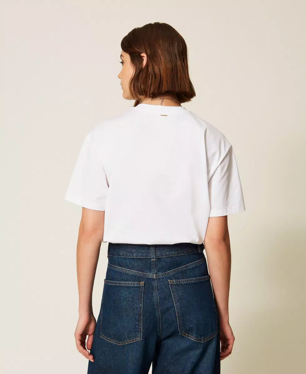 T-SHIRT ΜΕ ΚΕΝΤΗΜΑ PATCH TWINSET