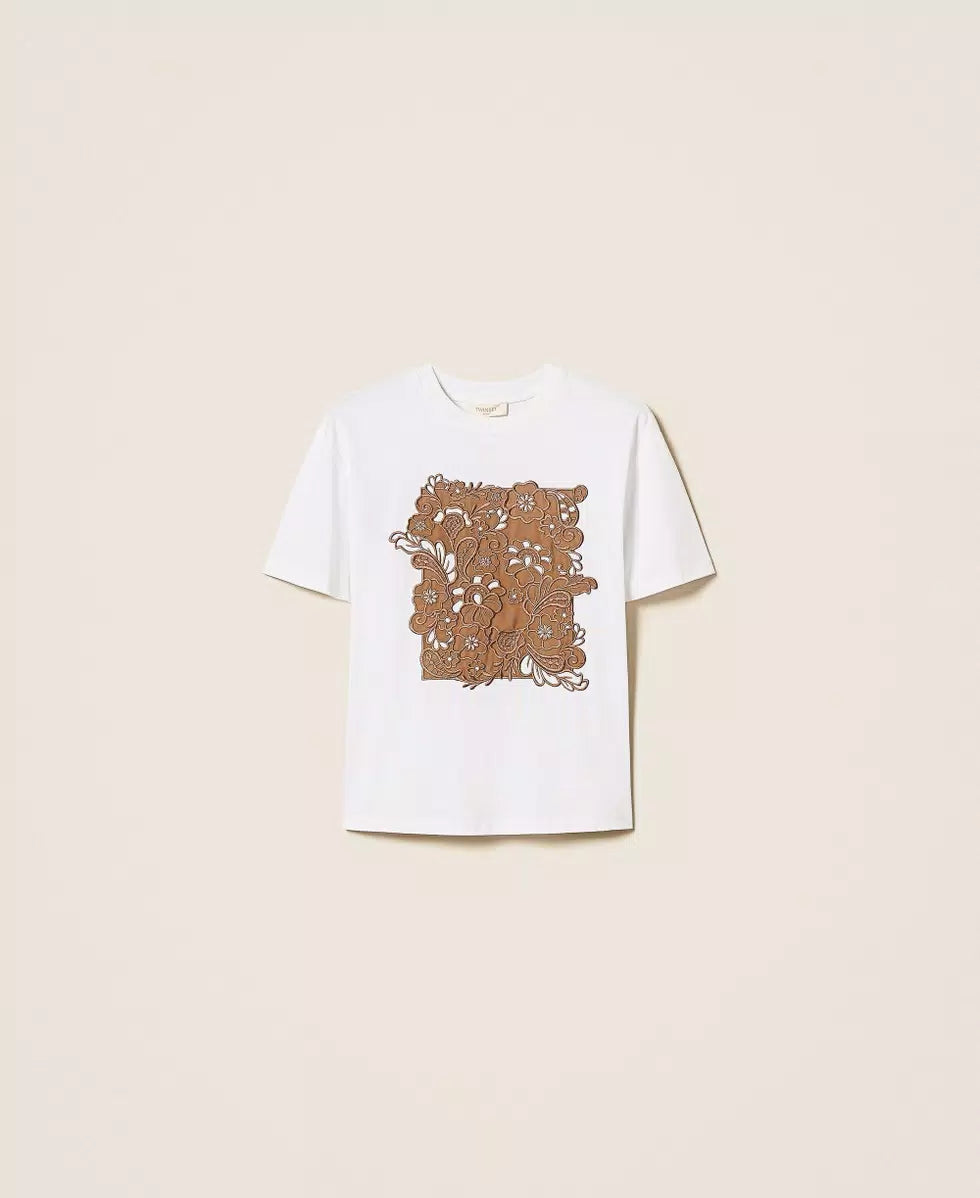 T-SHIRT ΜΕ ΚΕΝΤΗΜΑ PATCH TWINSET